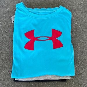 KIDS 3 UNDER ARMOR LONG SLEEVE DRY-FIT T-SHIRTS BUNDLE